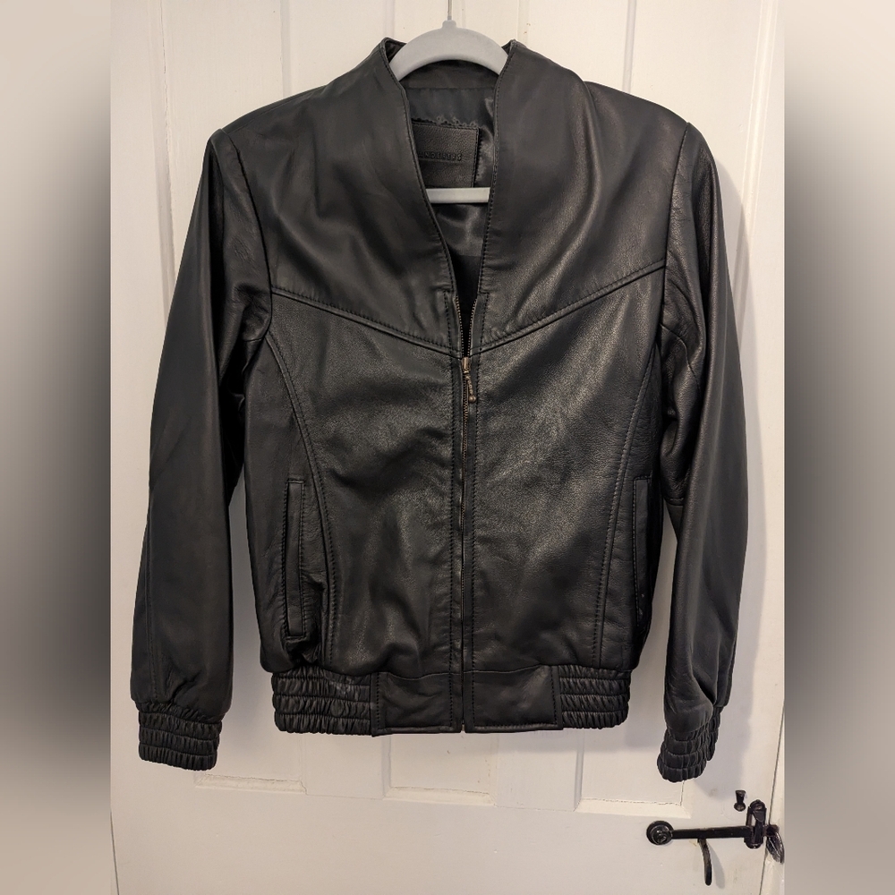 Black Leather Jacket Wanderers travel co Berlin
